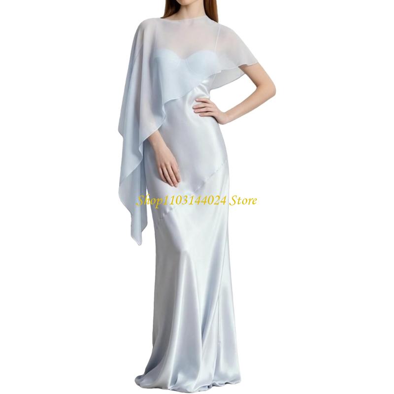 Women'S Formal Wear For A Wedding Guest - N5KE 流れるようなシフォン ショール ラップ、ウェディング ウェアやイブニング アウトフィットに