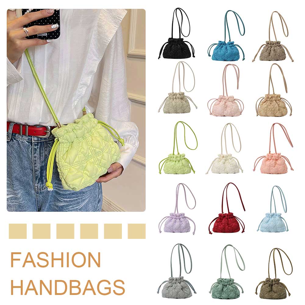 Shoulder Bag Structured - 女性用巾着ショルダーバッグ,取り外し可能なストラップ,キルティングクロスボディバッグ,単色,ソフトパッド,アウトドア旅行