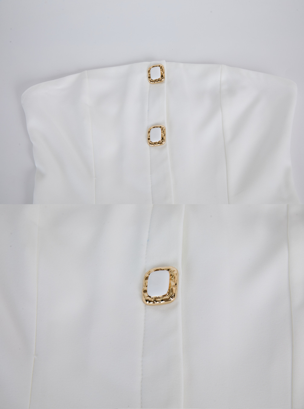 女性用セクシーストラップレスダイヤモンドボタンベルトクロップ - Women Formal Wear For Meeting のレビューと価格