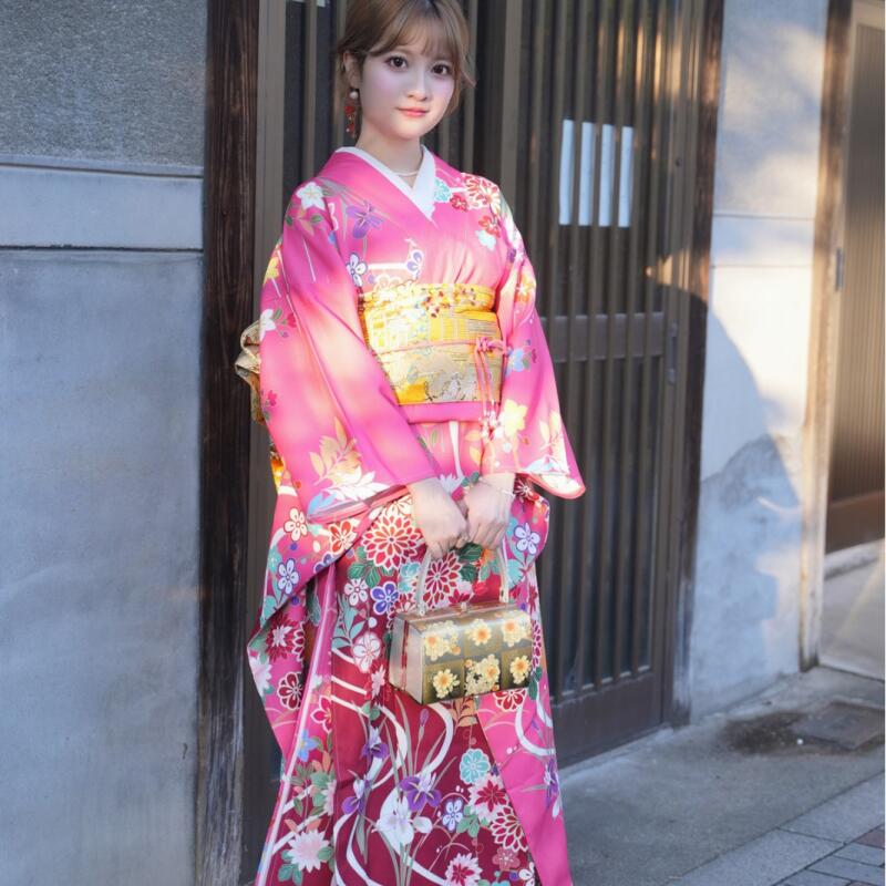 日本の伝統的な振動スリーブ着物、バーミツバの年次総会、フォー - Women Formal Wear For Meeting のレビューと価格
