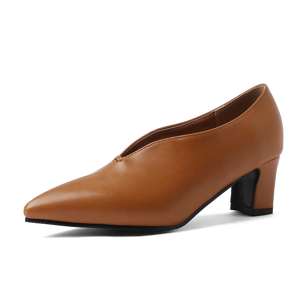 女性用ハイヒールオフィスシューズ,先のとがったつま先,黒とグ - Women Formal Wear For Office のレビューと価格