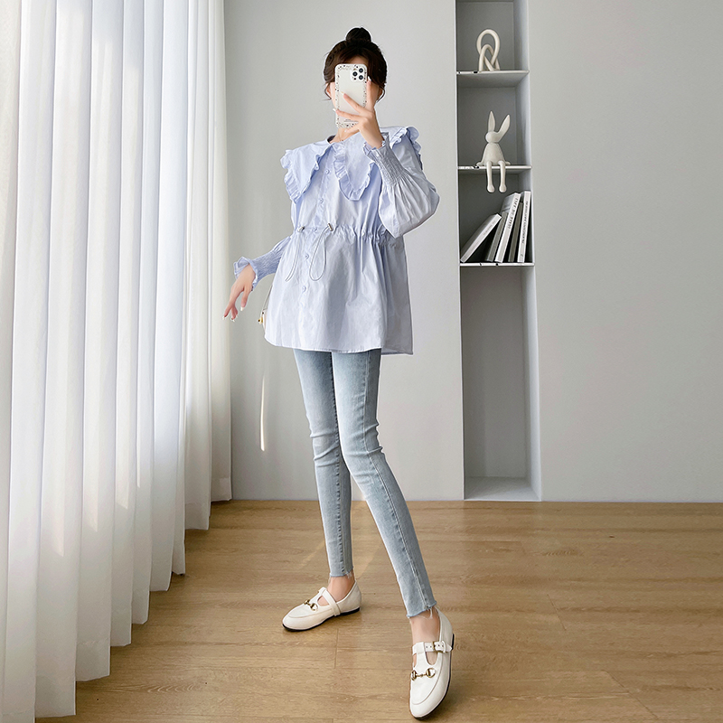 長袖シャツ レディース コットン チェック柄 ボタンダウン  - Women Formal Wear Korean のレビューと価格