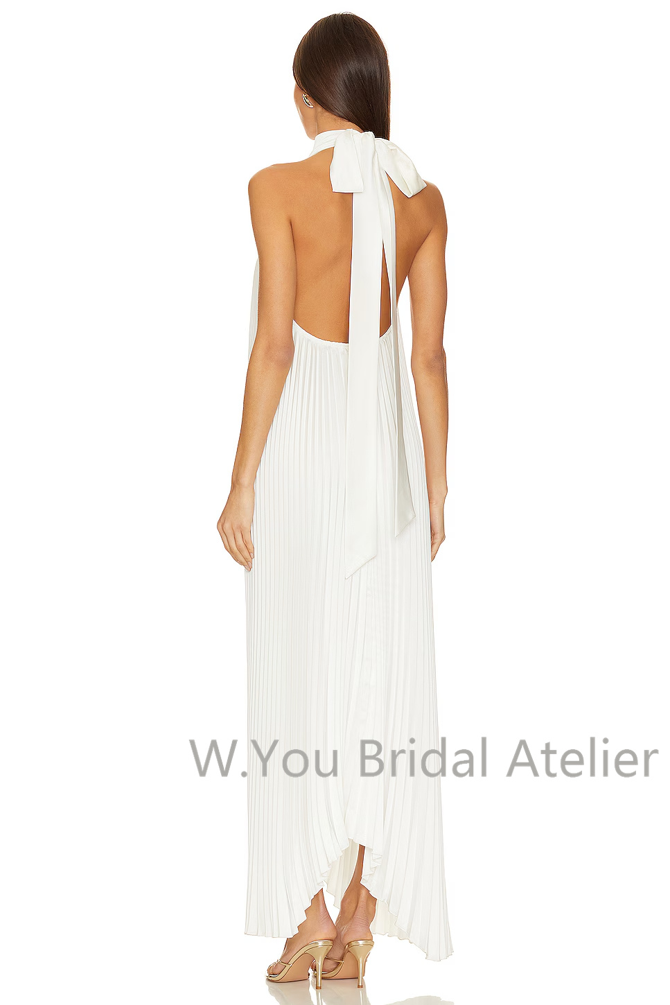 イブニングドレス ディープ V ネック スカーフ フリル プ - Women'S Formal Wear For A Wedding Guest のレビューと価格