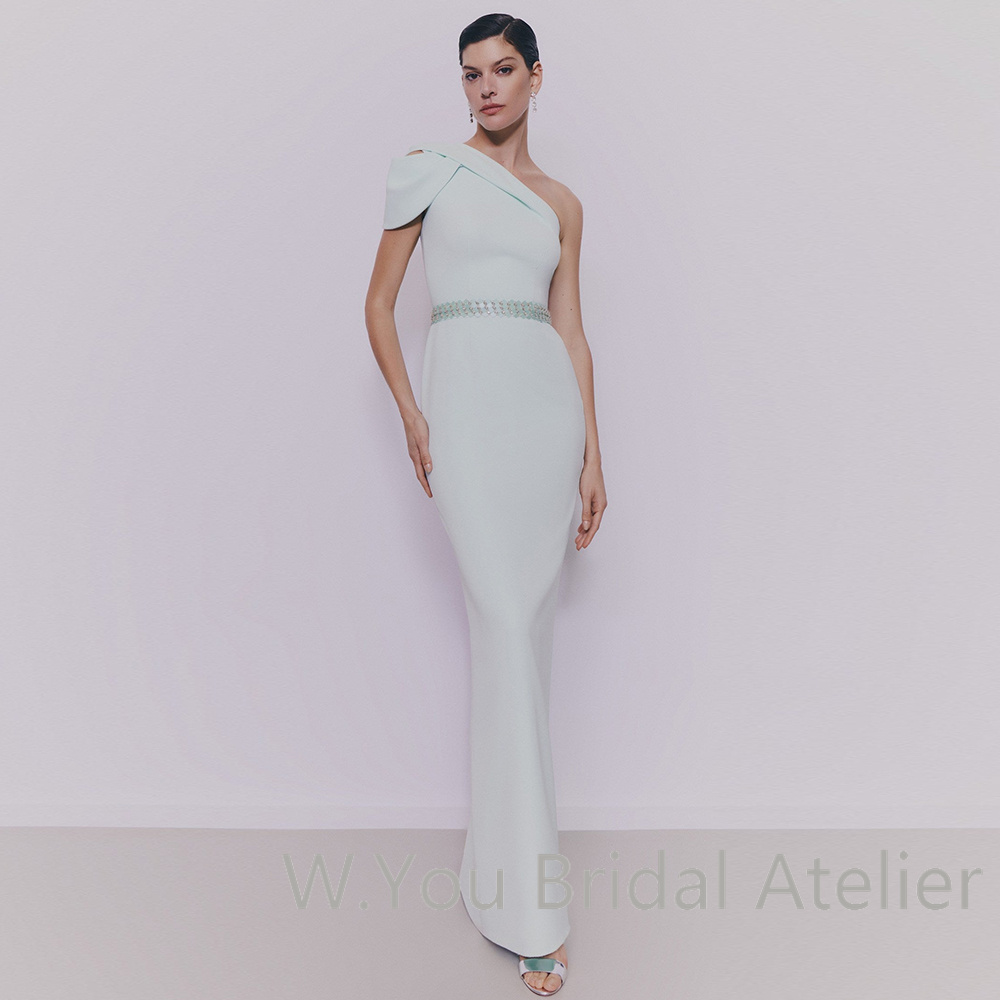 コラム型イブニングドレス、アシンメトリーネックライン、フォー - Women'S Formal Wear Wedding Guest のレビューと価格
