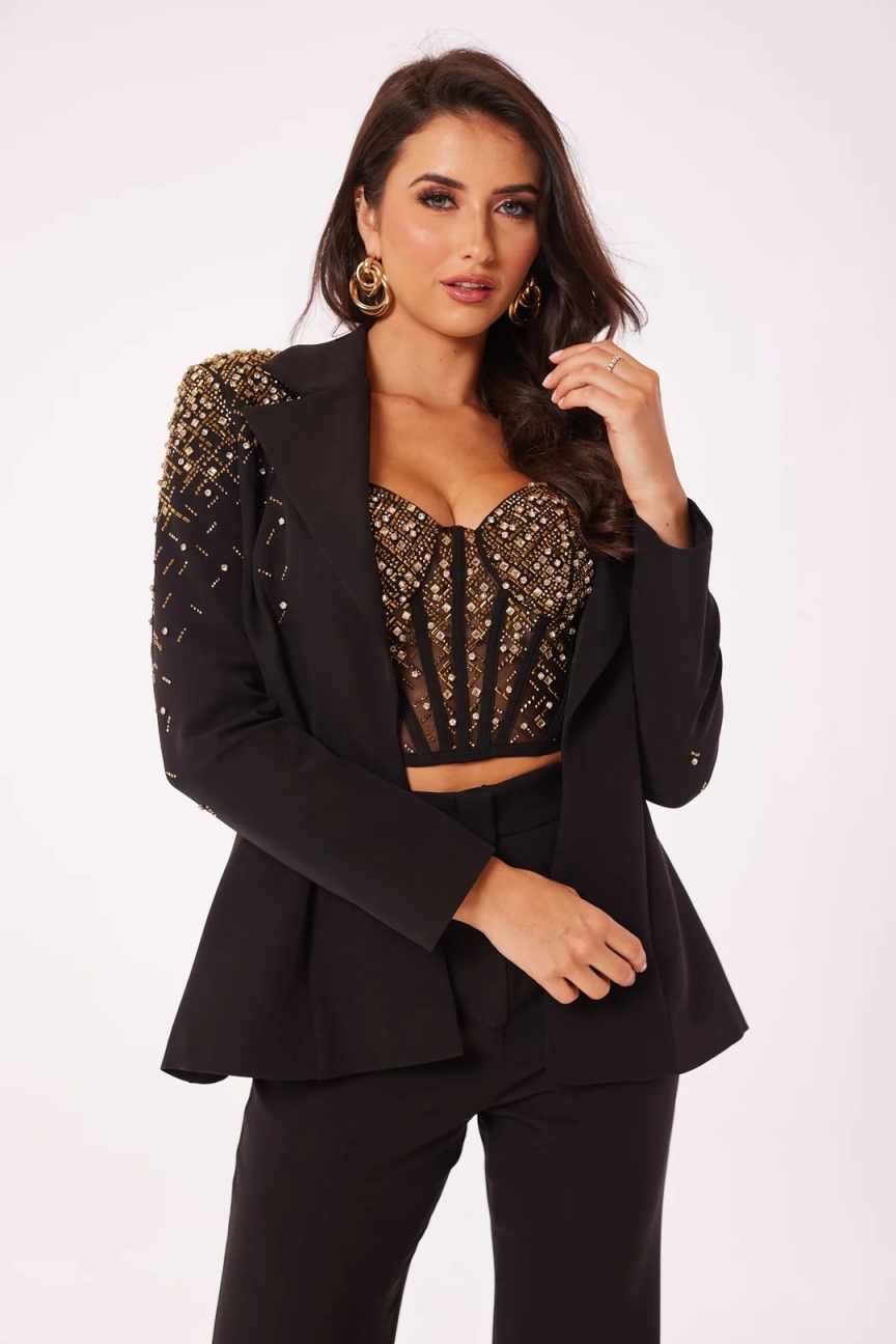 ユニークなデザインのレディーススーツ 2ピース ジャケット  - Women Formal Wear Designers のレビューと価格