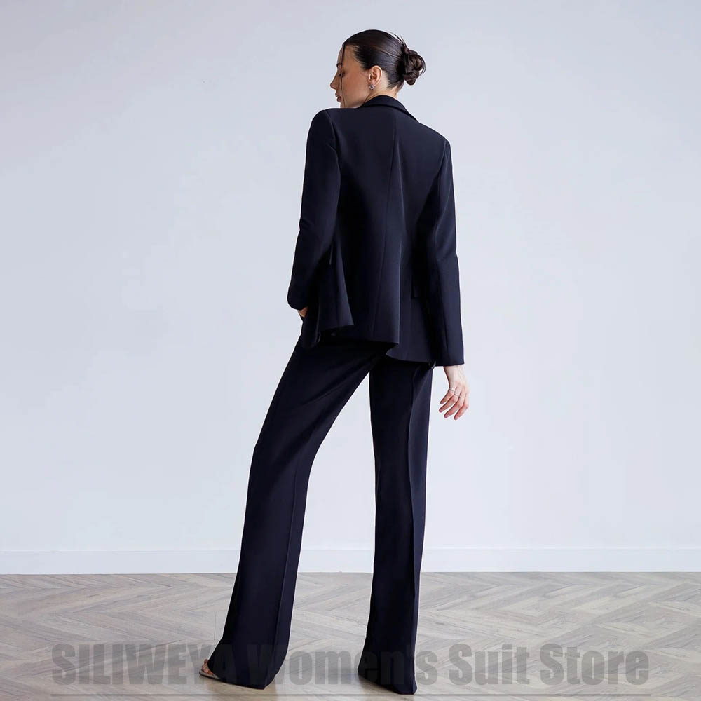 レディース3ピーススーツ ブレザー ベスト ワイドレッグパン - Women Formal Wear For Meeting のレビューと価格