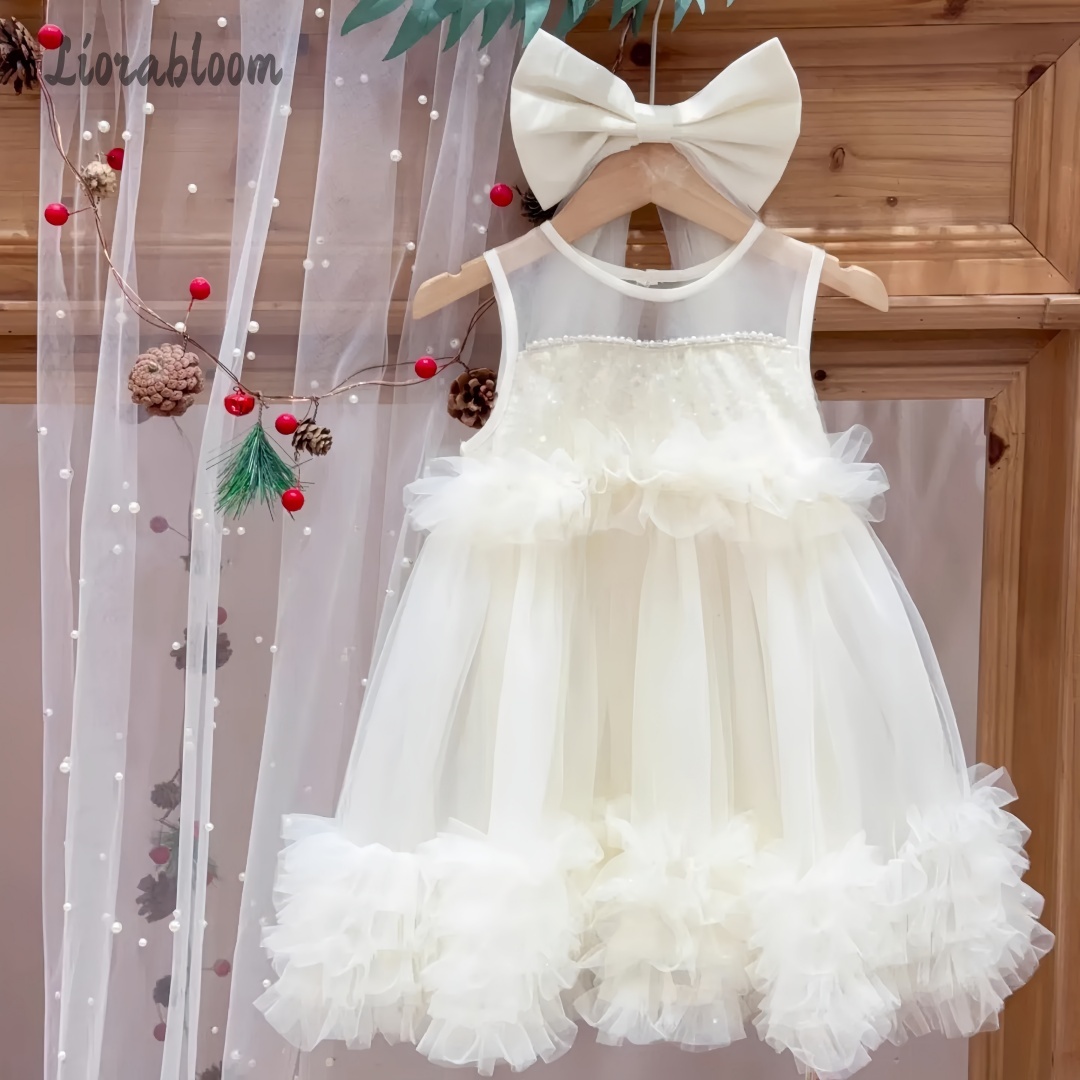 女の子用チュールガウン レイヤードスカートデザイン フラワー - Women Formal Wear Designers のレビューと価格