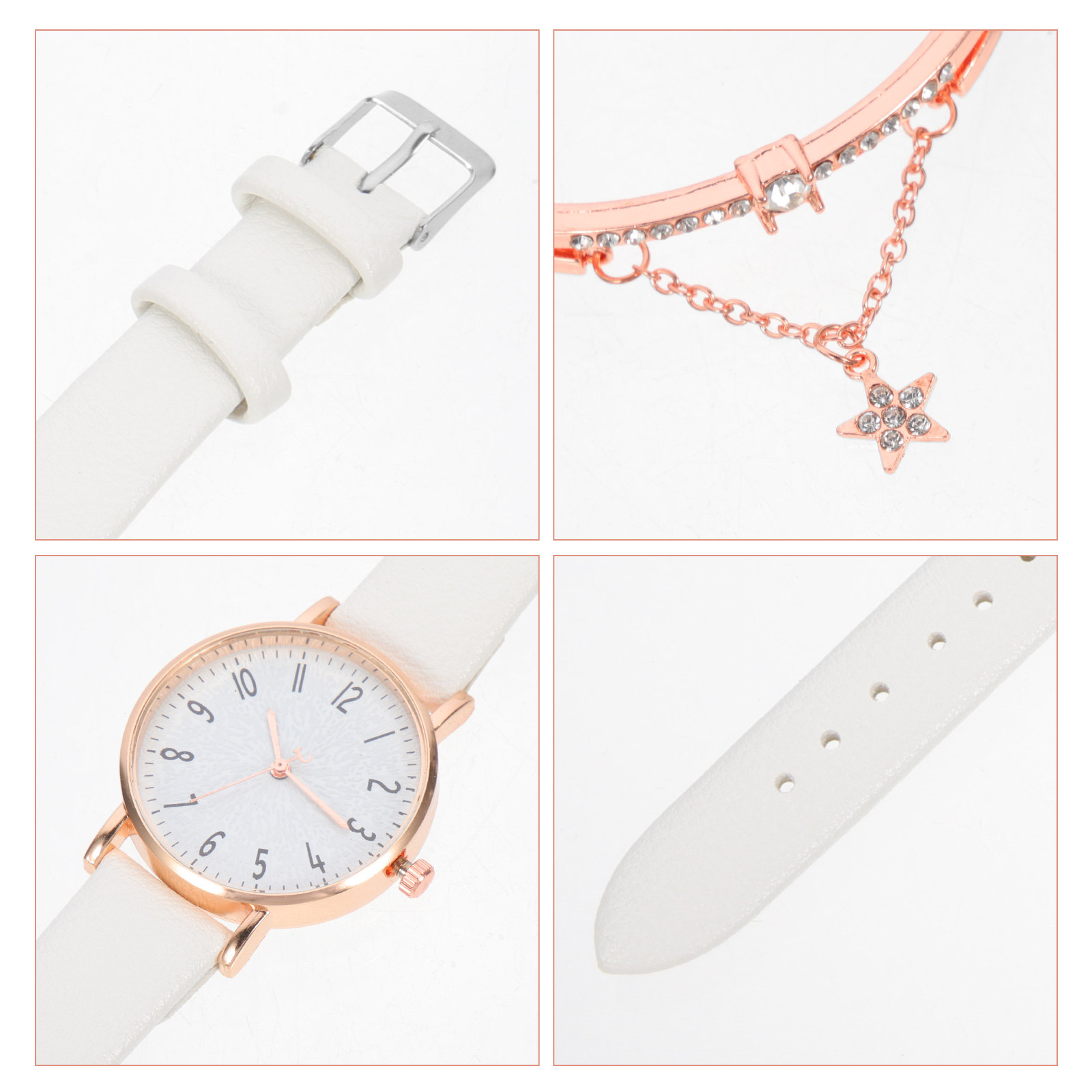 1セット クォーツ レディース腕時計 エレガントで繊細なデザ - Women Formal Wear For Meeting のレビューと価格