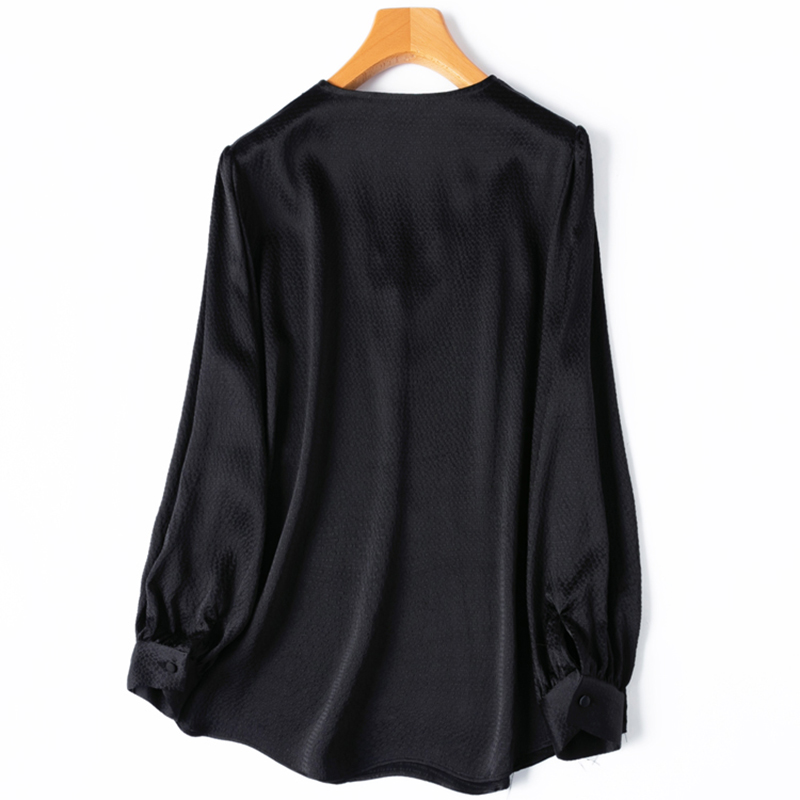 レディースシルクブラウス 93%桑絹 7%スパンデックス 1 - Silk Blouse Button のレビューと価格