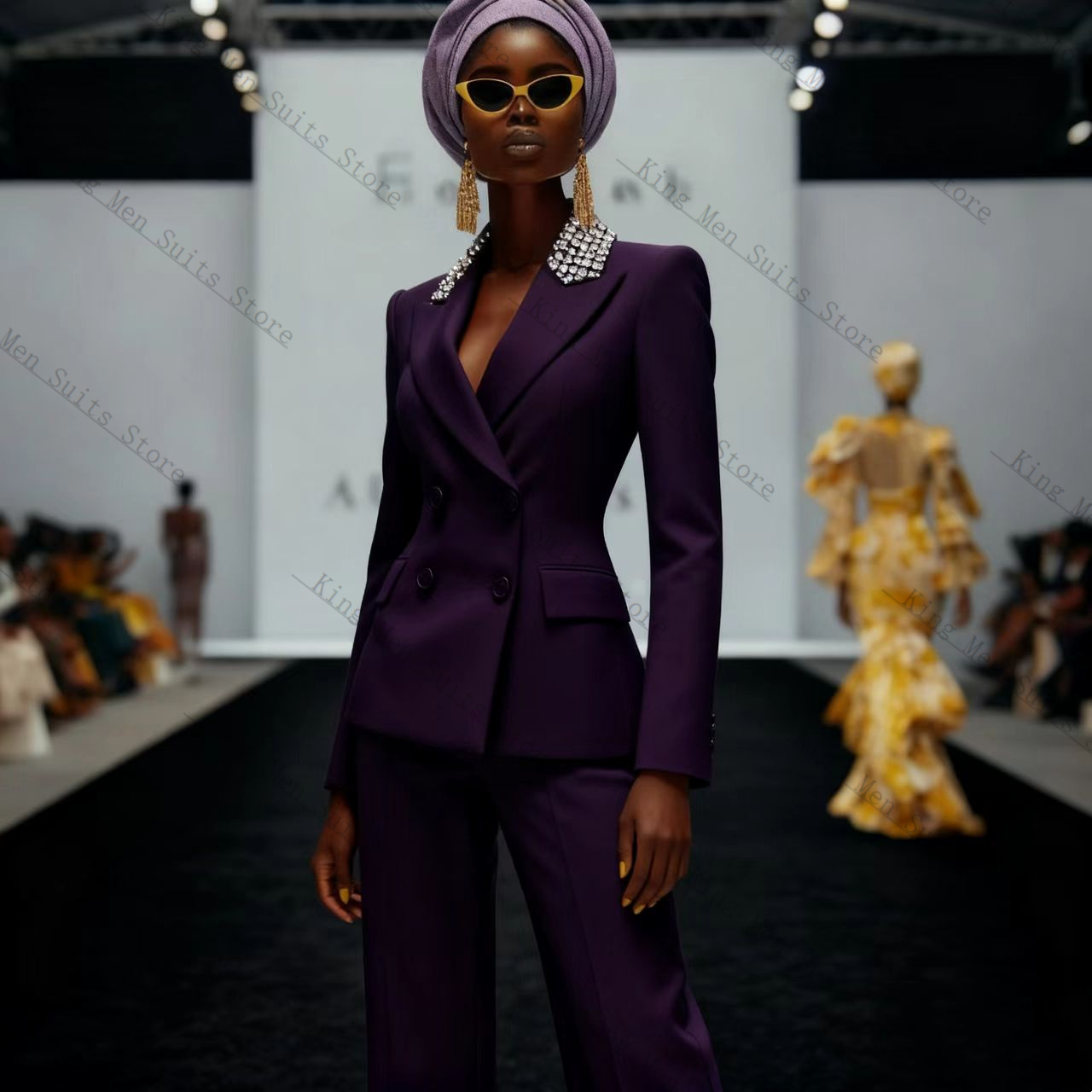 高級クリスタル女性スーツセット 2 個パールブレザー + パ - Women'S Formal Wear For A Wedding Guest のレビューと価格