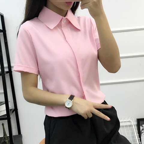 白いルーズ半袖シャツ女性夏韓国スタイル大きいサイズ学生フォー - Women Formal Wear Korean のレビューと価格