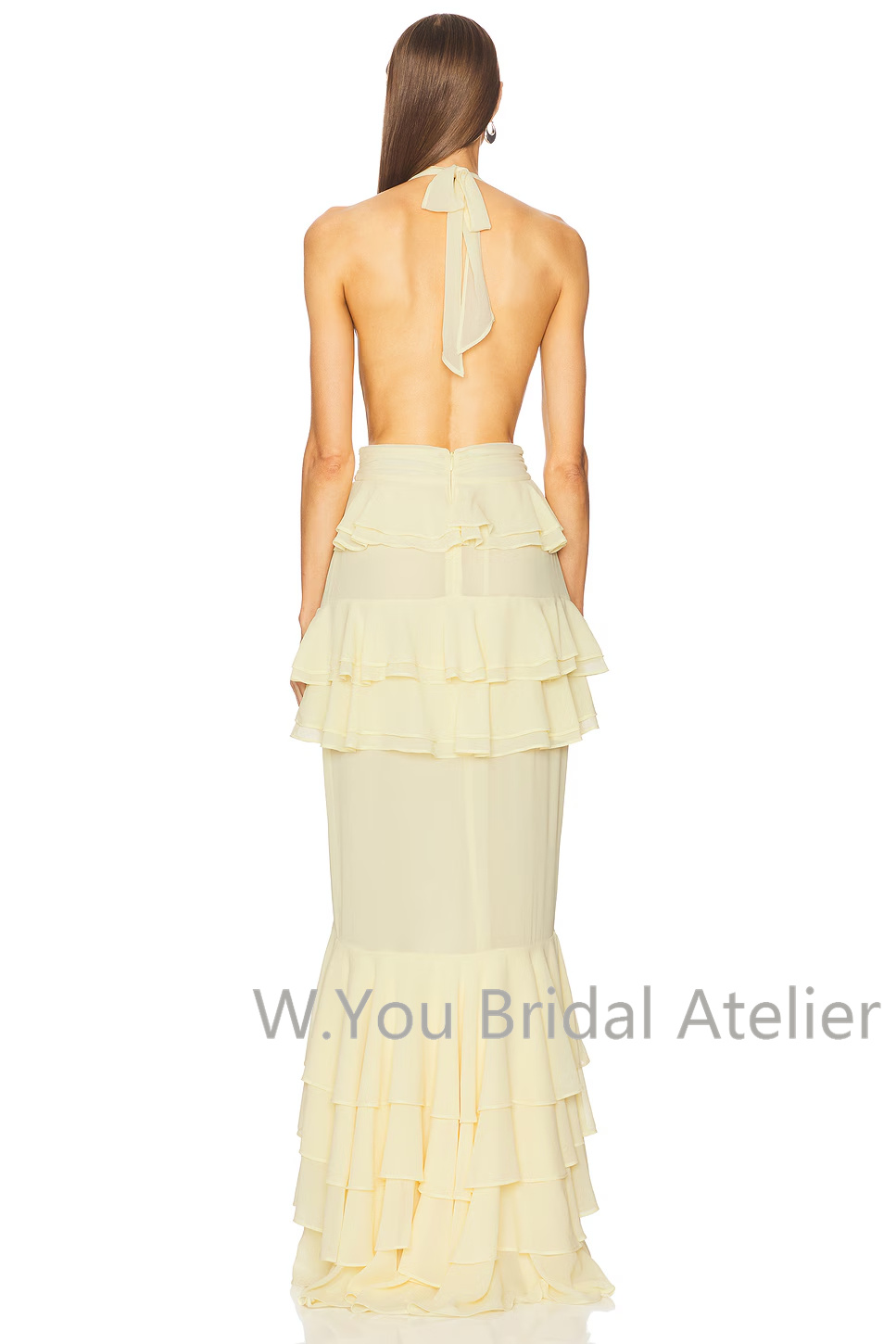 イブニングドレス ディープ V ネック ホルター フロント  - Women'S Formal Wear For A Wedding Guest のレビューと価格