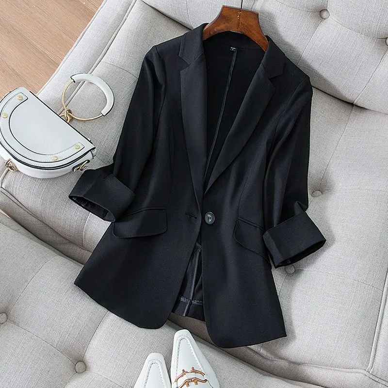 女性用スリムダイヤモンドスーツ,オフィスウェア,仕事用ジャケ - Women Formal Wear Korean のレビューと価格