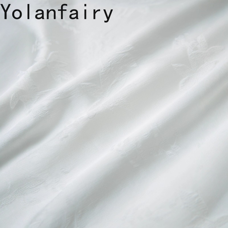 YOLANFAIRY 100% 桑シルクシャツ女性エレガント - Silk Blouse Button のレビューと価格