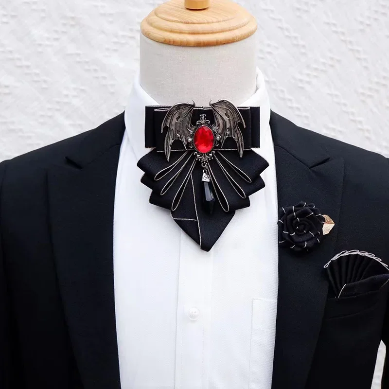 男性用の英国スタイルのボウブローチセット,花の襟付きのフォー - Women Formal Wear Korean のレビューと価格