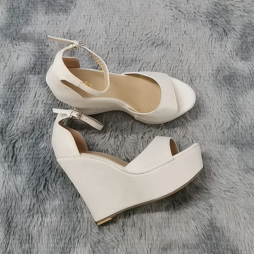 レディースサンダル 14cm セクシー ピープトゥ アンクル - Women Formal Wear For Office のレビューと価格