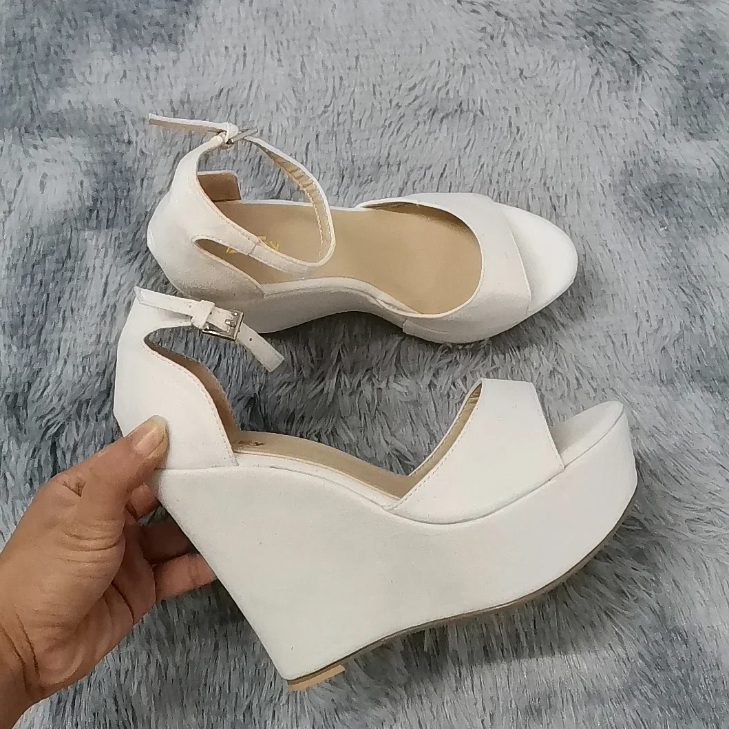 レディースサンダル 14cm セクシー ピープトゥ アンクル - Women Formal Wear For Office のレビューと価格