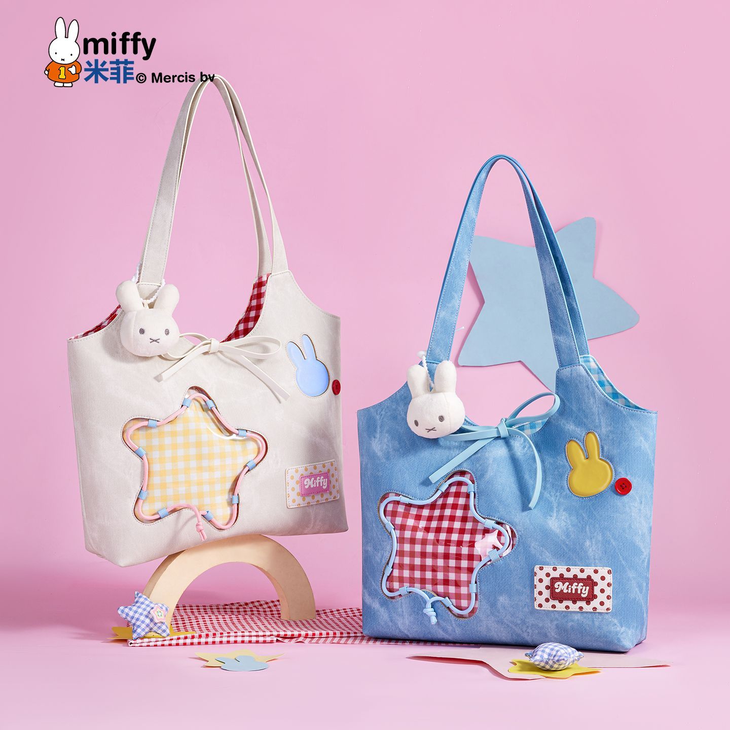 ミッフィーかわいい漫画ライセンスショルダートートバッグ素敵な - Shoulder Bag Structured のレビューと価格